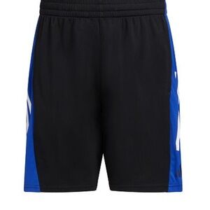 Adidas Boys Shorts Color: Black W Blue Size: X LARGE